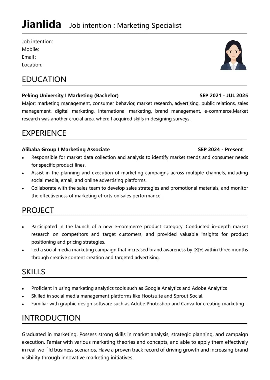 Resume Template